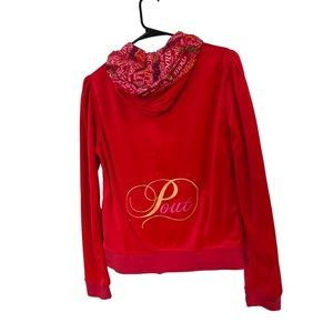 Victoria’s Secret Pink Limited Edition “ pout “ velour hoodie